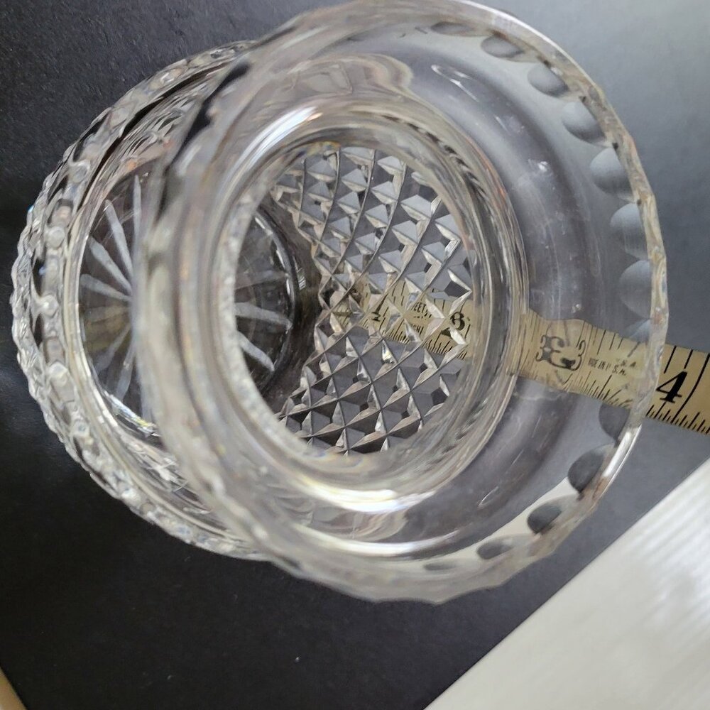 Waterford Crystal Alana Preserve Honey Jam Jar 4" Tall Small Open Pot ~ No Lid ~ - Picture 5 of 9